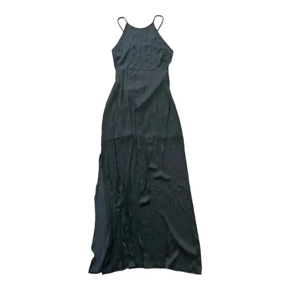 Capulet Revolve Black Side Slit Open Back Maxi Dress S - Picture 1 of 6